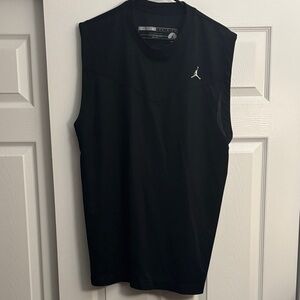 Jordan Men’s Black Sleeveless Training Tank with Jumpman Logo